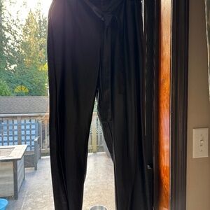 Faux leather pants